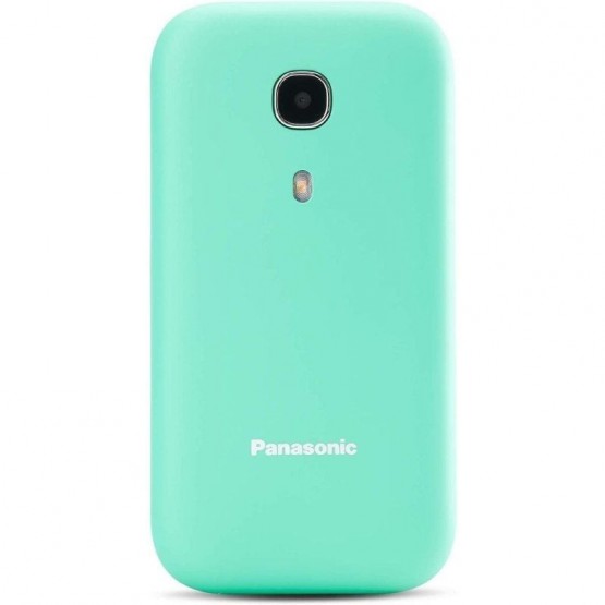 Teléfono móvil panasonic kx-tu400exc para personas mayores/ turquesa