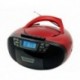 Radio CD Cassette Sunstech CXUM53RD/ a Pilas/ Roja