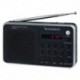 Radio Portátil Sunstech RPD32SL/ con Batería/ Negra y Plateada