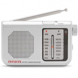 Radio Portátil Aiwa RS-55SL/ Plata