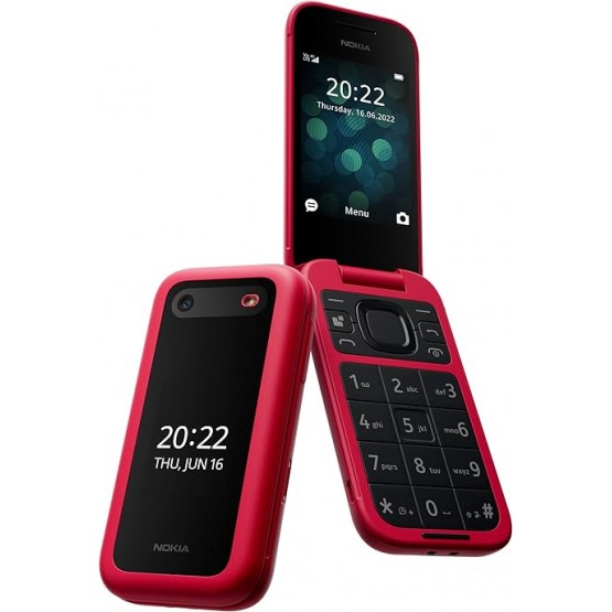 Teléfono Móvil Nokia 2660 Flip Reacondicionado/ Rojo
