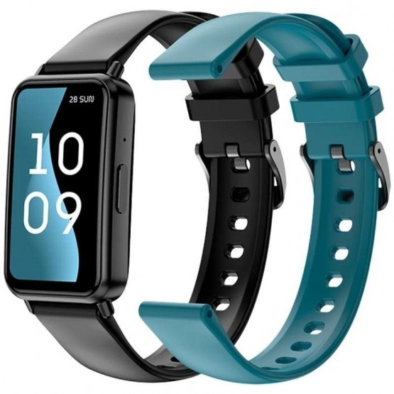 Smartwatch spc duo fit/ notificaciones/ frecuencia cardíaca/ negro oscuro