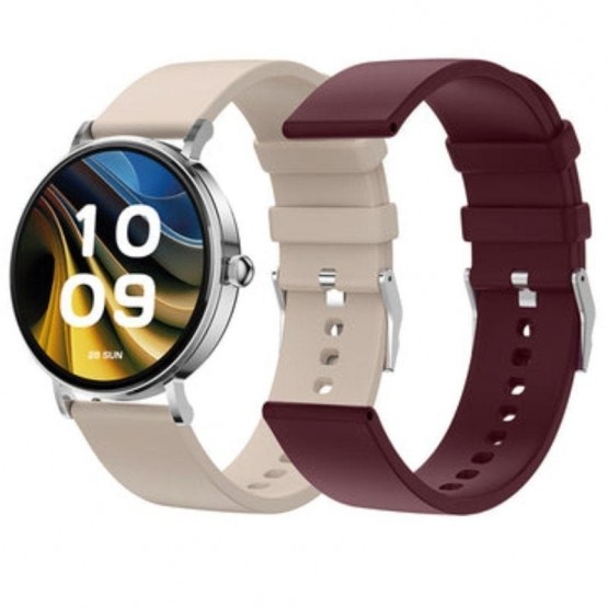 Smartwatch spc smartee duo velvet 9656b/ notificaciones/ frecuencia cardíaca/ blanco