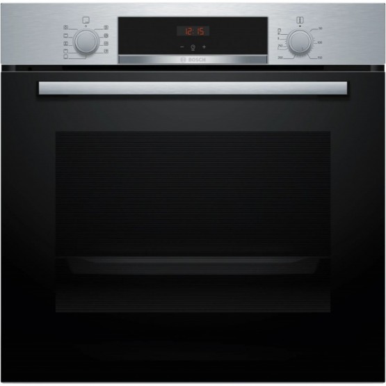 HORNO MULTIFUNCION BOSCH HBA514ES3 A+ 71 L. CRISTAL NEGRO/INOX