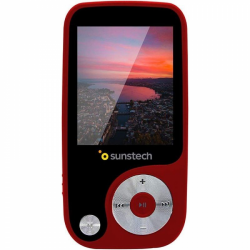 Reproductor MP4 Sunstech Thorn/ 4GB/ Pantalla 1.8"/ Radio FM/ Rojo
